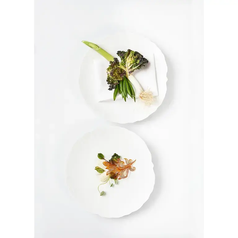 "Winter greens from Kiselgården"   Flowering Brussels sprouts, leeks &amp; wild onions. ©Claes Bech-Poulsen