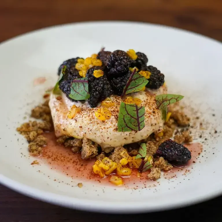 Grilled corn semifreddo at Coltivare, Houston