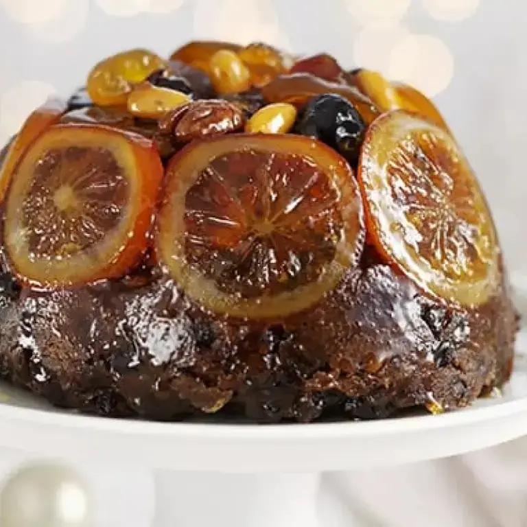 Christmas Pudding and Custard.