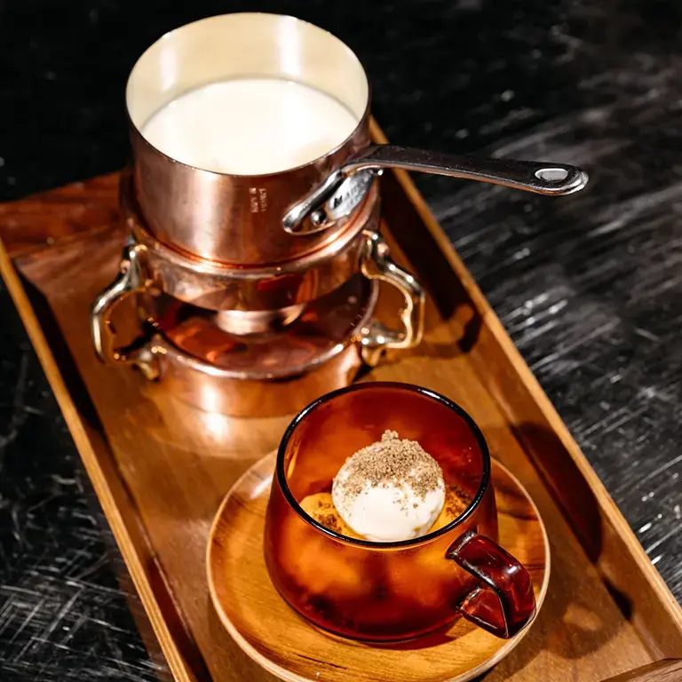 Époisses ice cream and grayson fondue.