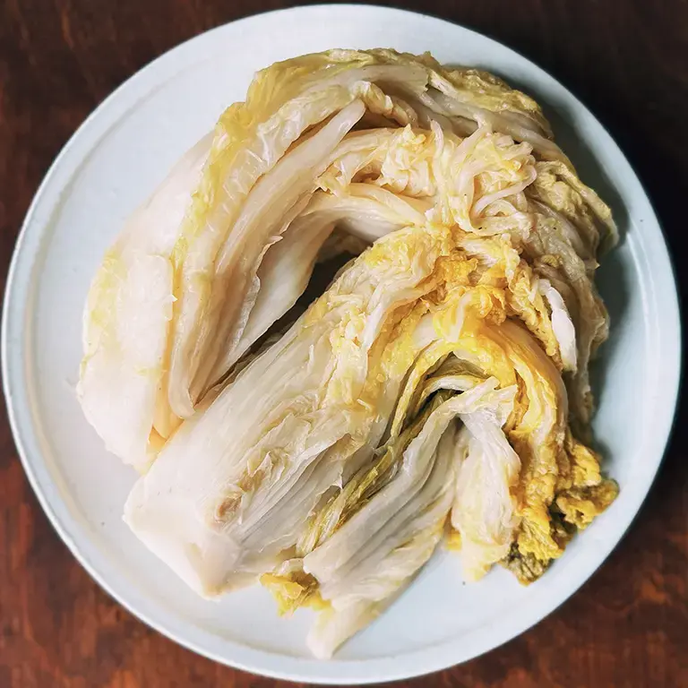 White kimchi.