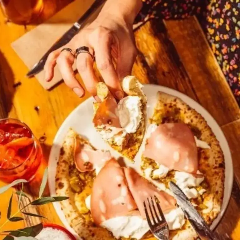 Pizza at Nina Pizza Napolitaine in Quebec City.