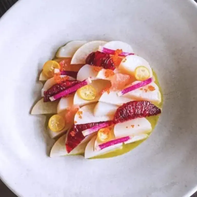 Scallop dish at Published on Main in Vancouver.