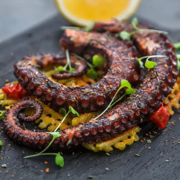 charred octopus - Fine Dining Lovers