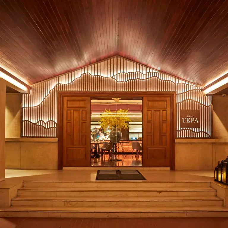 Entranceway to Baan Tepa in Bangkok.