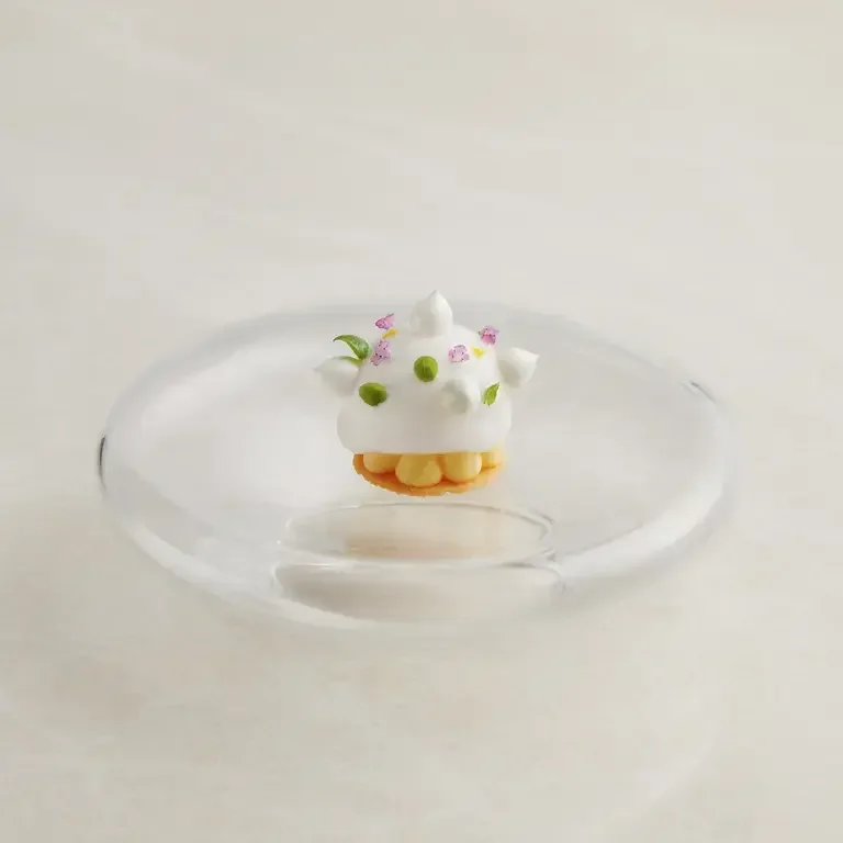 Yuzu Tart at Odette in Singapore.