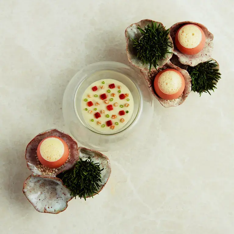 Smoked Organic Eggs by Julien Royer.