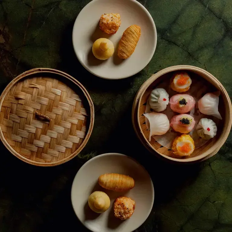 Dim sum at Mr Wong in Sydney.