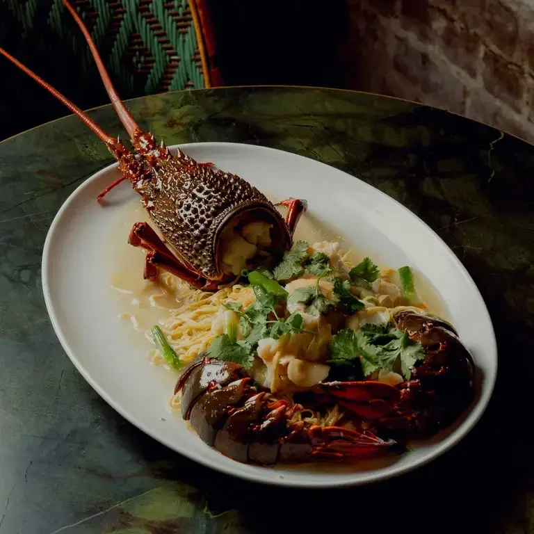 Lobster dish at Mr Wong in Sydney.