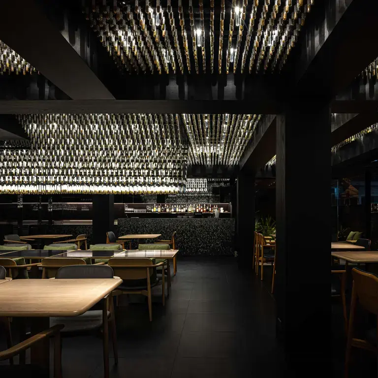 Interior of Le Du in Bangkok.