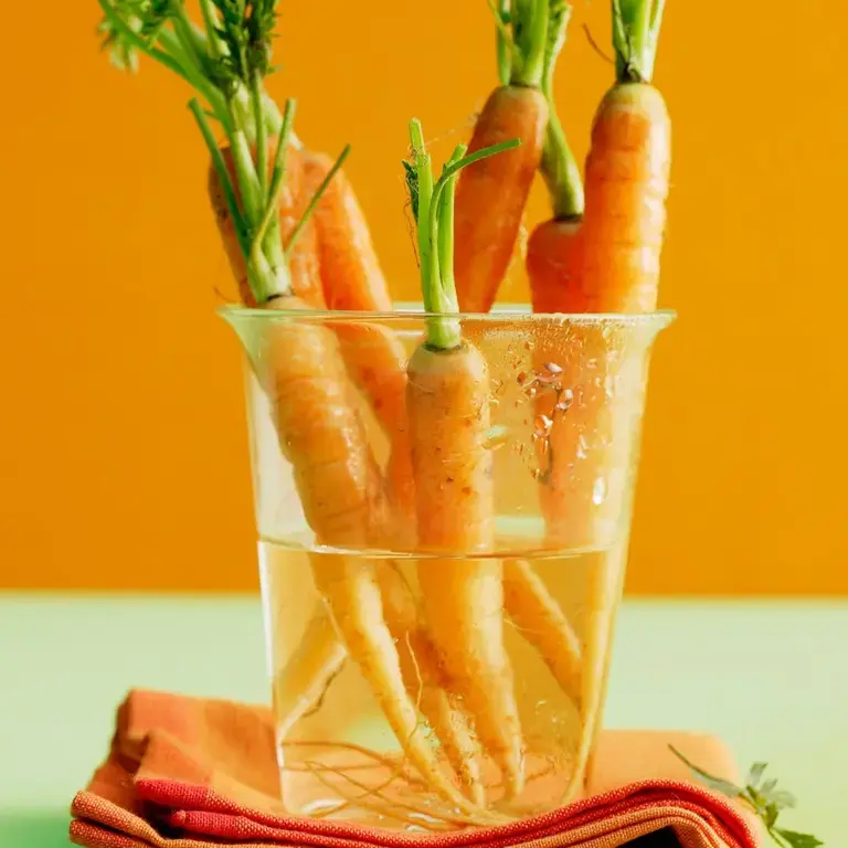 Revive carrots in water