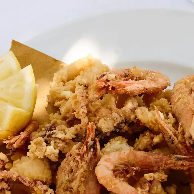 Ligurian fried fish in olive oil.