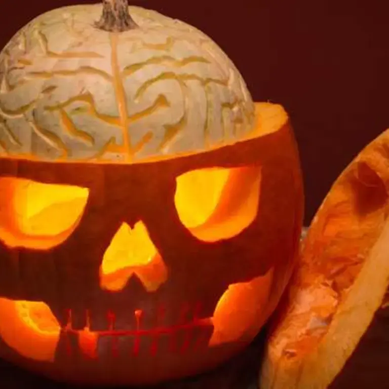 DIY: Carving a Pumpkin Skull and Brain