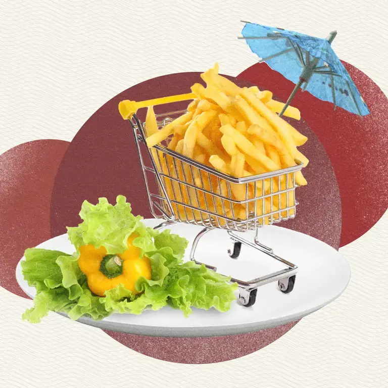 idiotic plating french fries