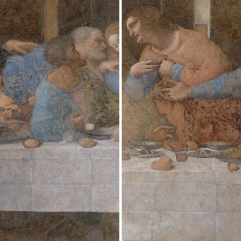 close up Cenacolo Vinciano