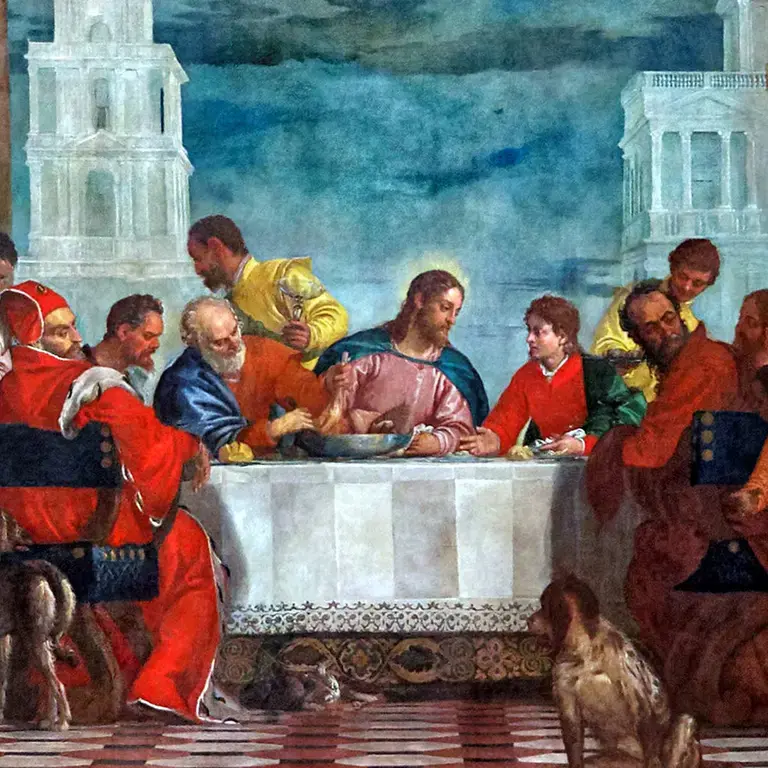 Last Supper Paolo Veronese Close up