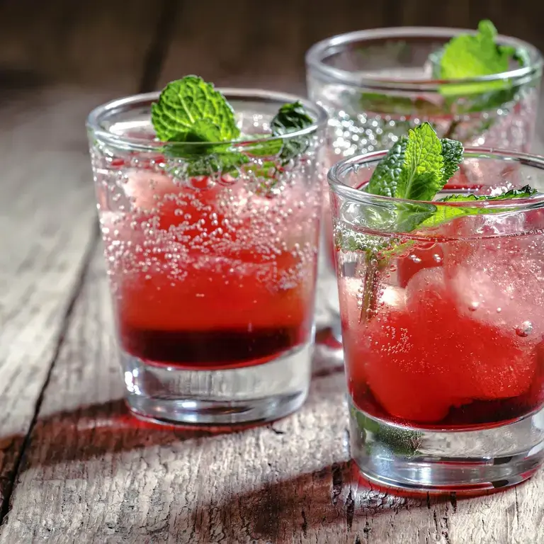 Pomegranate lime margarita grenadine cocktail.