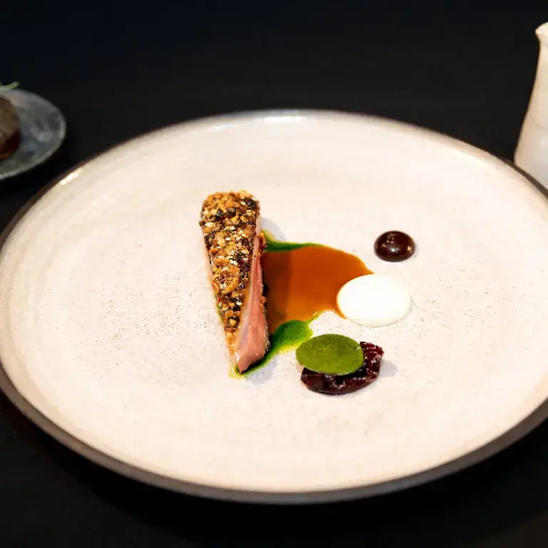 Mole Spiced Muscovy Duck, Preserved Prune And Winter Roots