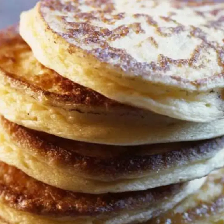 Mashed Potato Pancakes with Maple Syrup