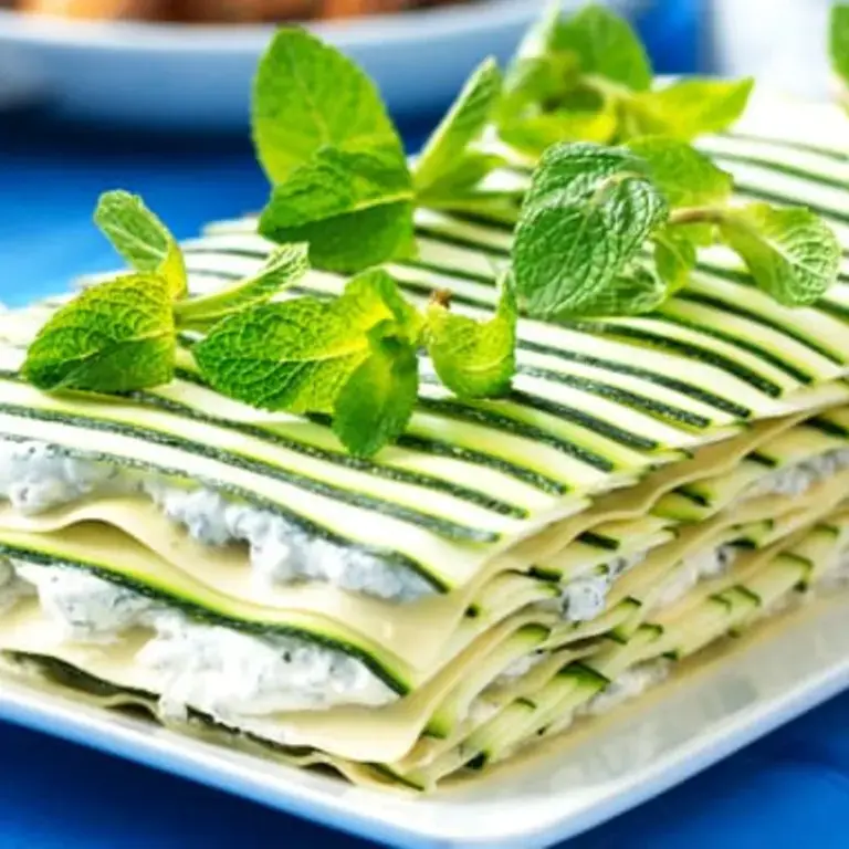 Herb Soft Cheese And Zucchini Lasagna