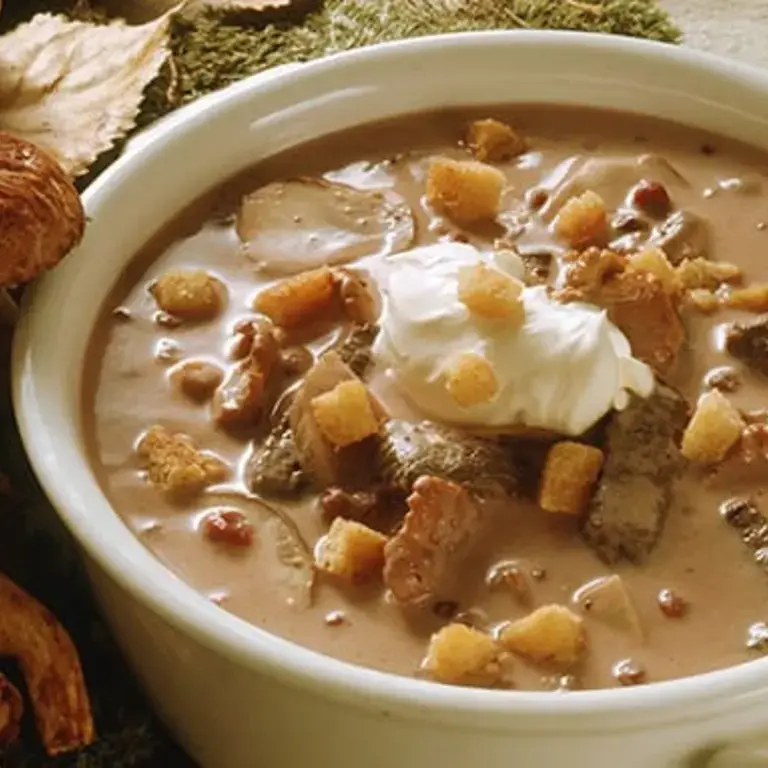Venison Soup with Mushrooms