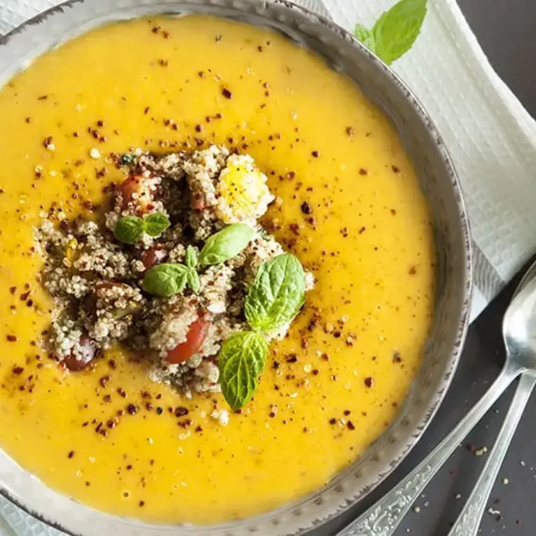 Butternut Squash Soup with Quinoa