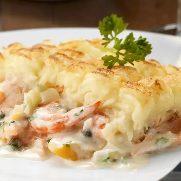 Fish Pie with Prawns