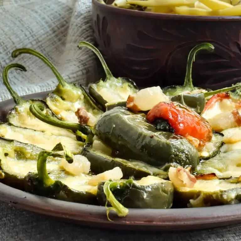 Cheese-stuffed jalapeños.