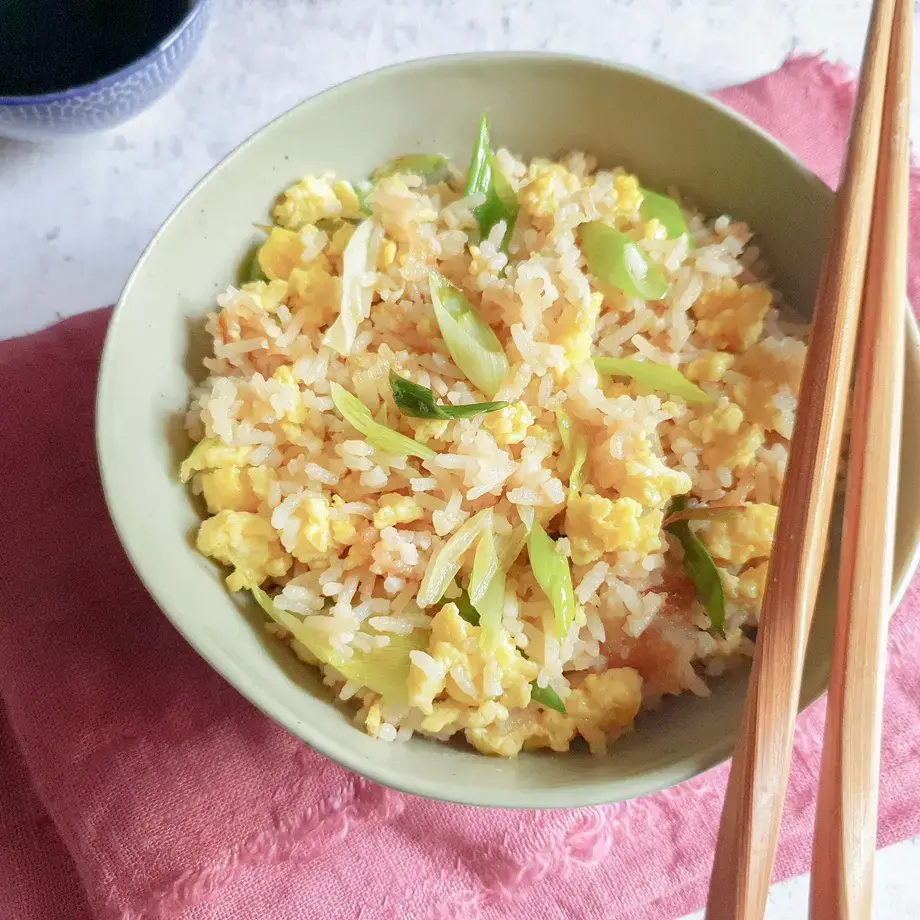 Fried Rice with Egg and Spring Onion