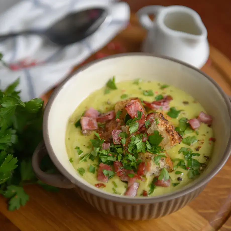 grean pea soup - Fine Dining Lovers