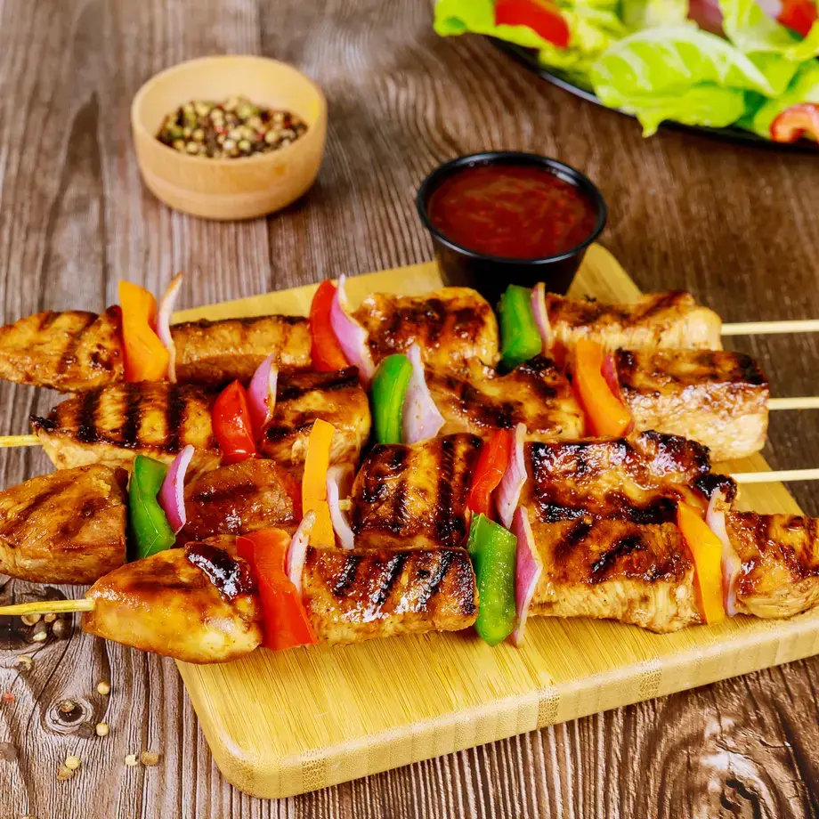 teriyaki chicken skewers - Fine Dining Lovers