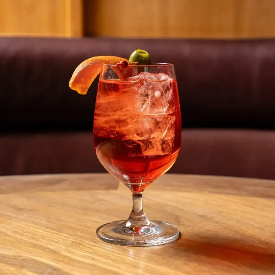 January Spritz non-alcoholic cocktail.