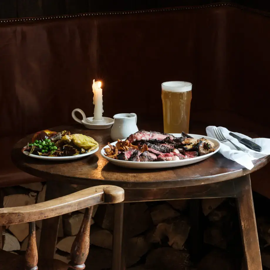 Cosy scene at The Bull in Charlbury, UK.