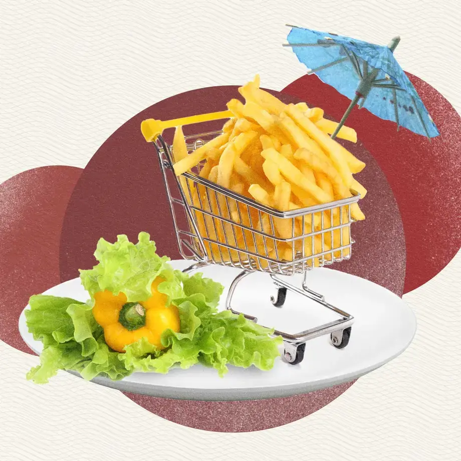 idiotic plating french fries