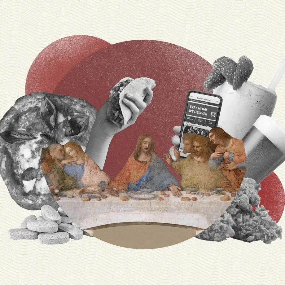 Modern Last Supper inspired by the Cenacolo Vinciano