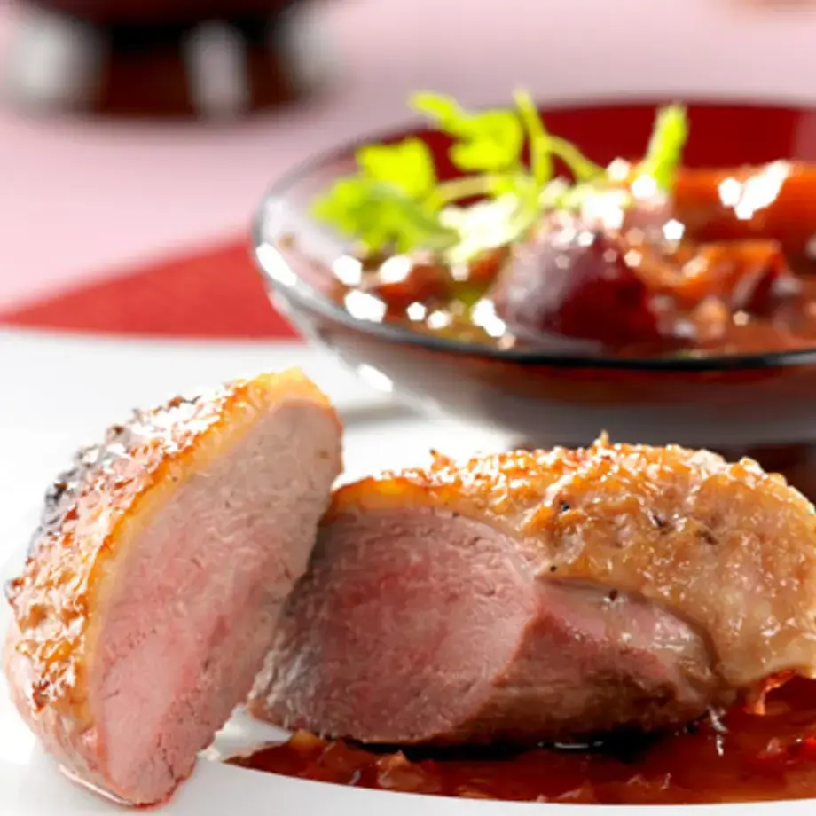 Peking Duck: Crispy Duck With Plum Sauce