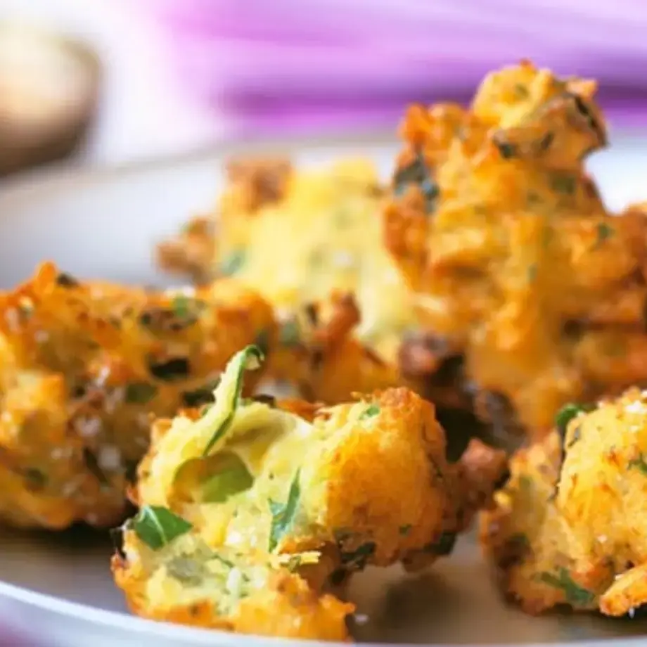 Potato Pakoras With Yogurt Sauce