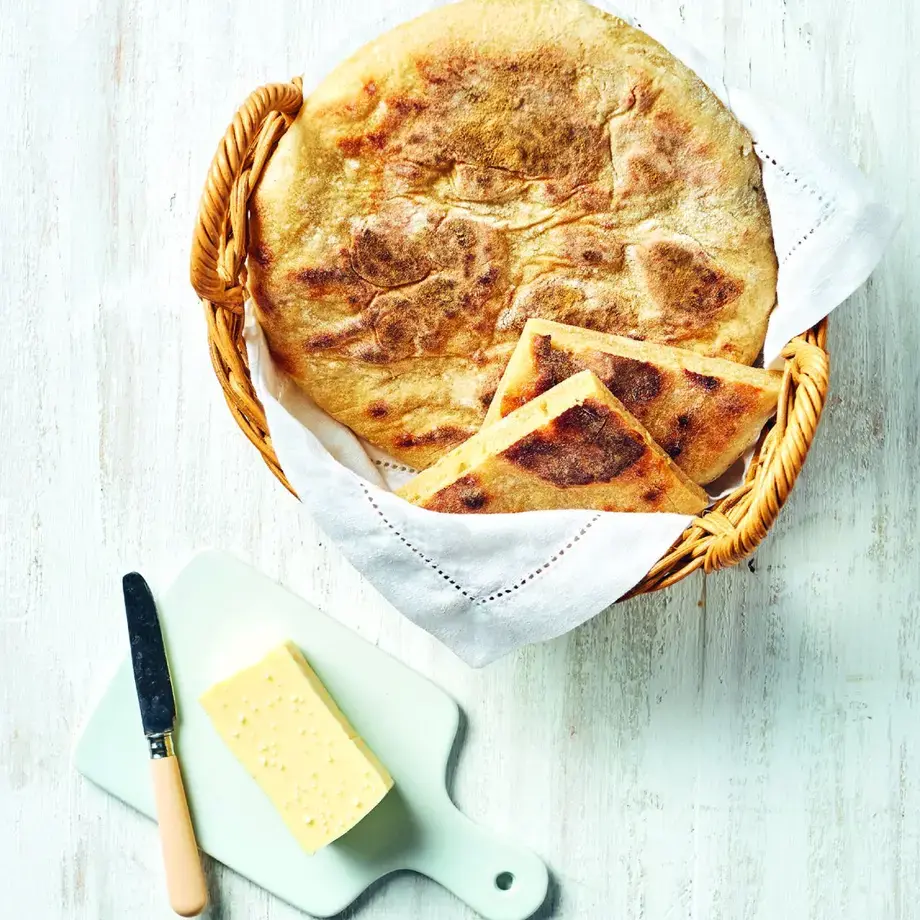 stone baked wheat bread and butter