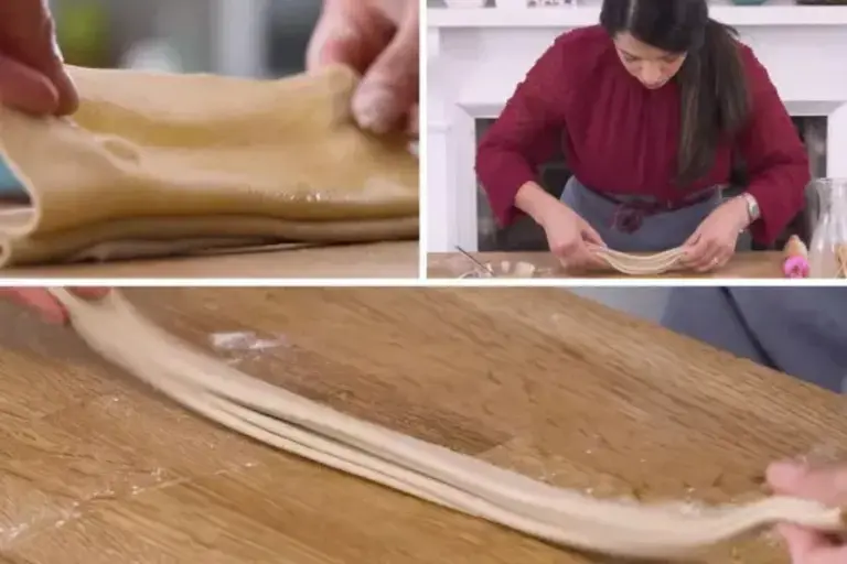 long narrow strip for Laccha Parathas