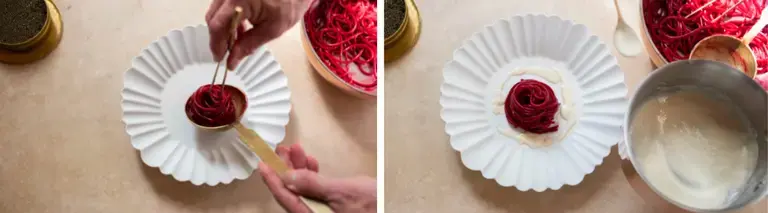 Michael Tusk plating spaghetti
