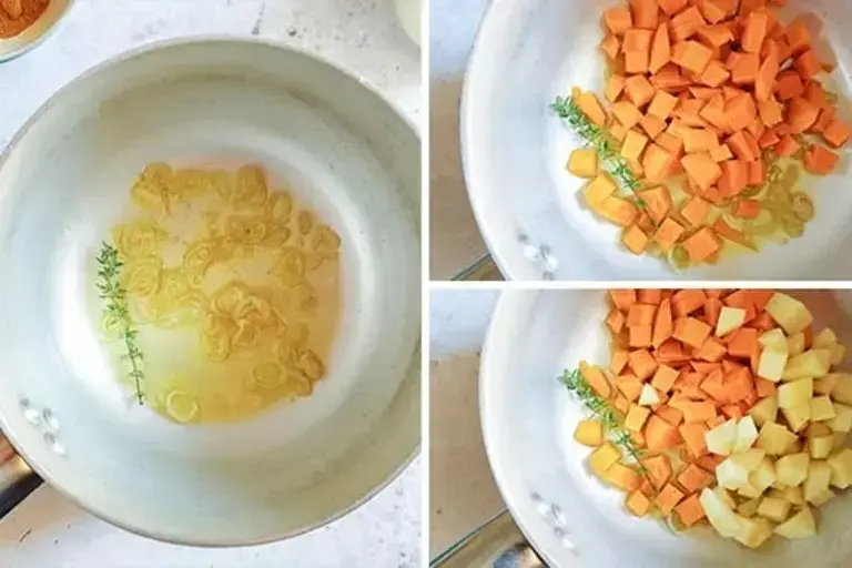 Pumpkin velouté soup step4