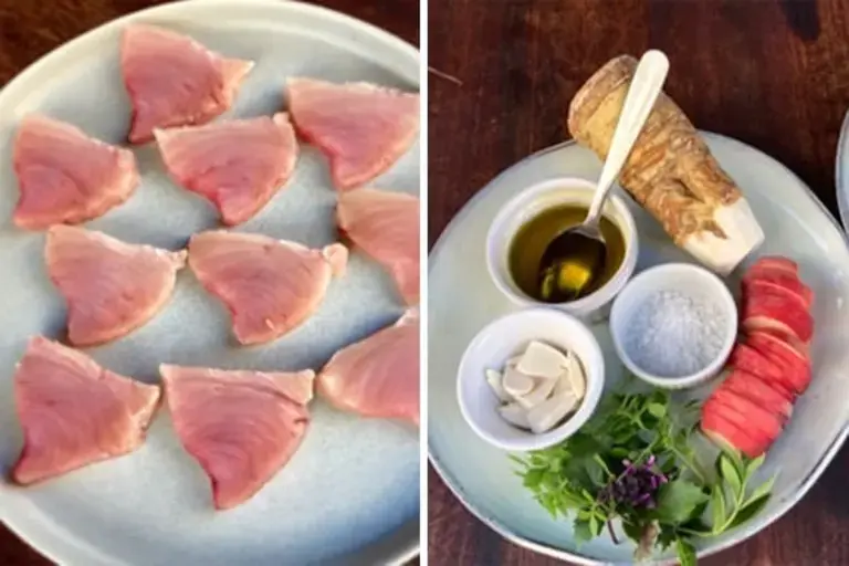 Raw Tuna with Peaches recipe by Kitano Yurika step5