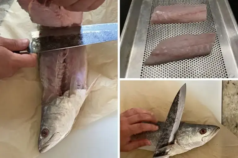 Filleting the Trout Courtesy of Chef Jeremy Stephens
