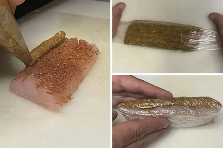 Preparing the Blackened Crust Courtesy of Chef Jeremy Stephens