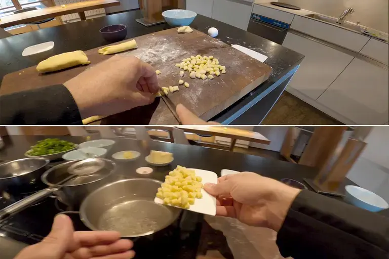 boiling gnocchi