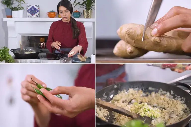 garlic chili ginger and onions masala recipe