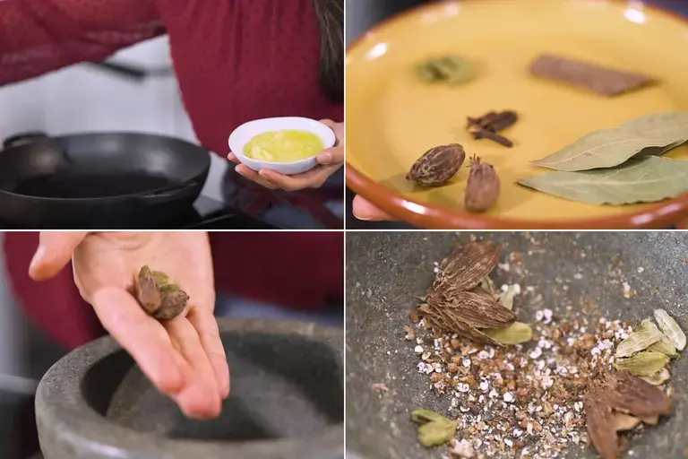 Ghee cardamom pods masala recipe