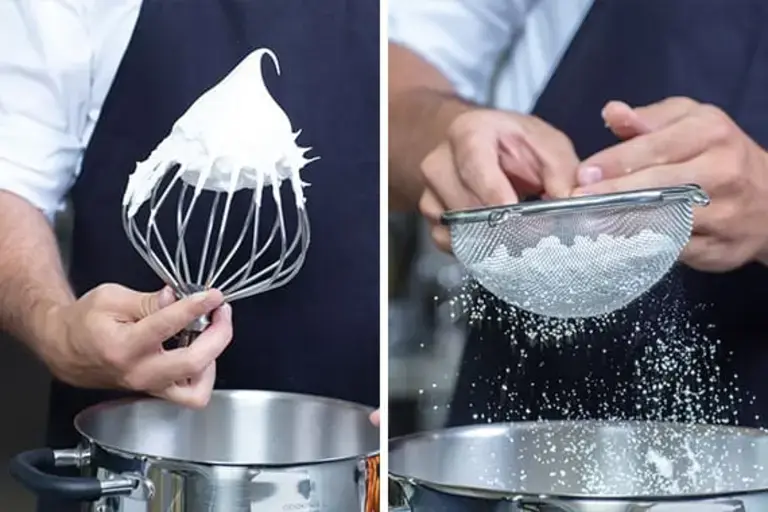 preparing meringues Courtesy of Chef Łukasz Moneta