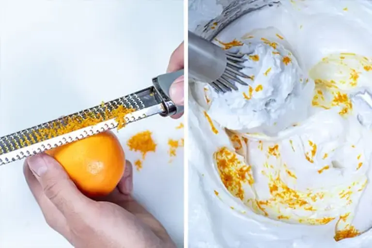 adding clementine zest Courtesy of Chef Łukasz Moneta