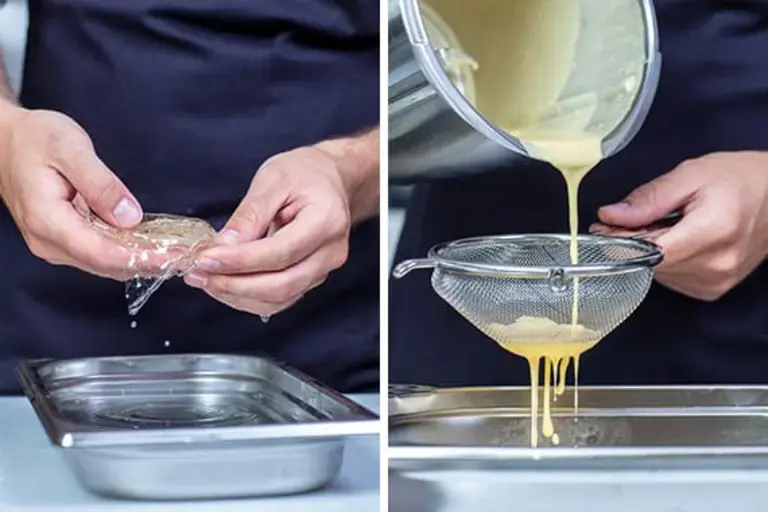 Adding gelatine Courtesy of Chef Łukasz Moneta